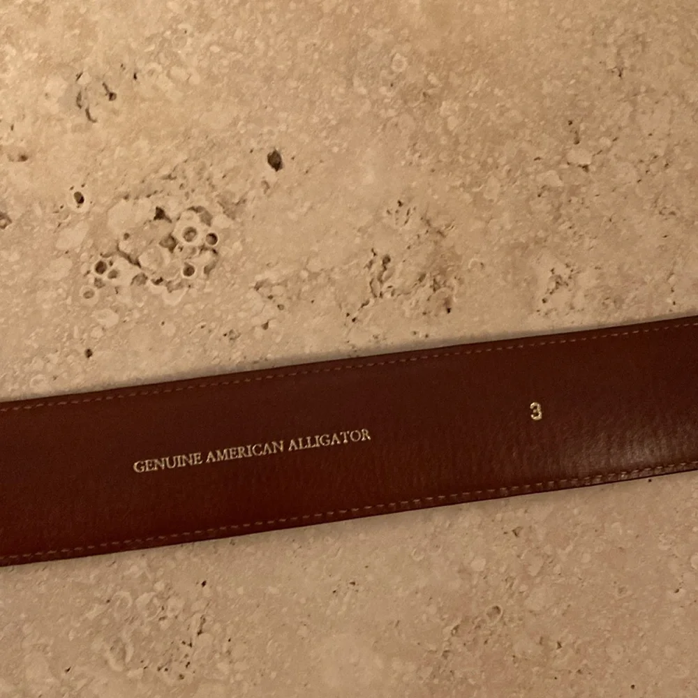 Kieselstein-Cord Sun with Black Alligator Belt, Size 3. - Picture 5 of 9